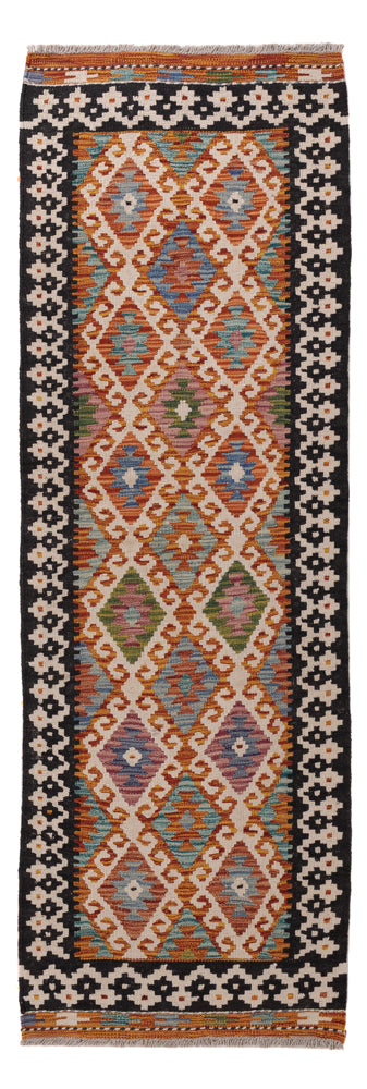 Kelim Maimene Teppich 68x203cm - mehrfarbig