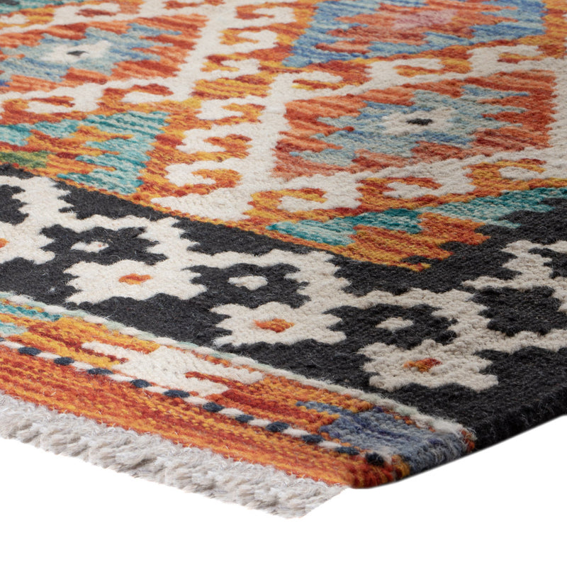 Kelim Maimene Teppich 68x203cm - mehrfarbig