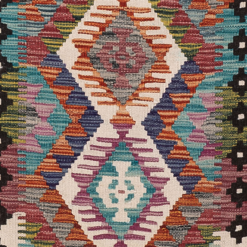 Kelim Maimene Teppich 61x191cm - mehrfarbig