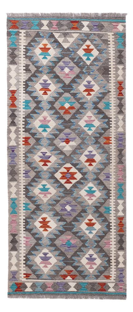 Kelim Maimene Teppich 82x195cm - mehrfarbig