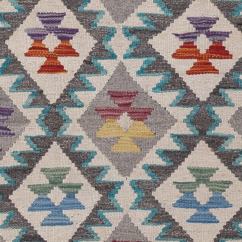 Kelim Maimene Teppich 80x206cm - mehrfarbig