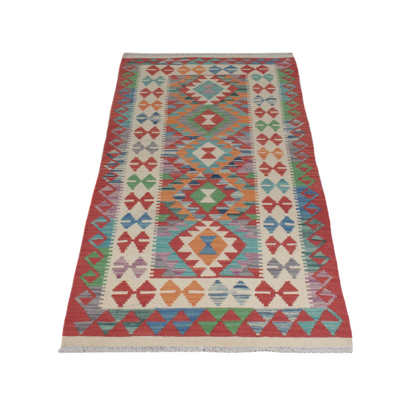 Kelim Maimene Teppich 76x209cm - mehrfarbig