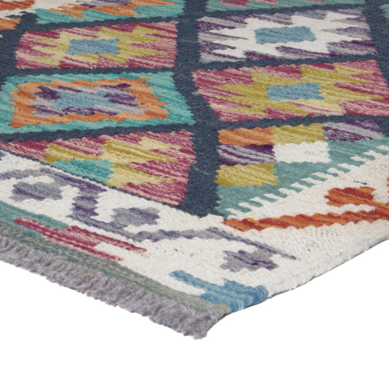 Kelim Maimene Teppich 66x210cm - mehrfarbig