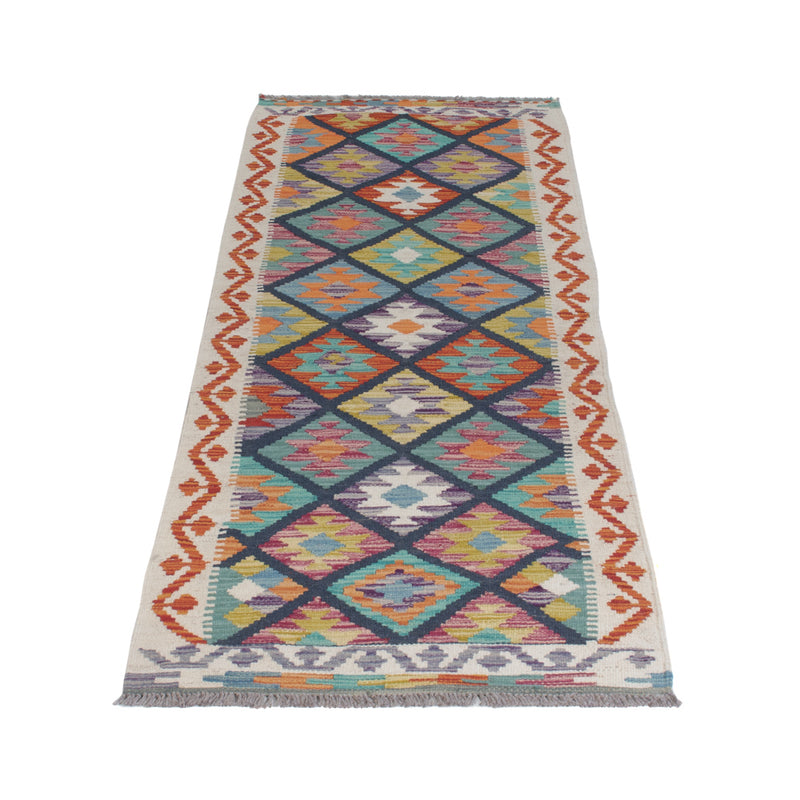 Kelim Maimene Teppich 66x210cm - mehrfarbig