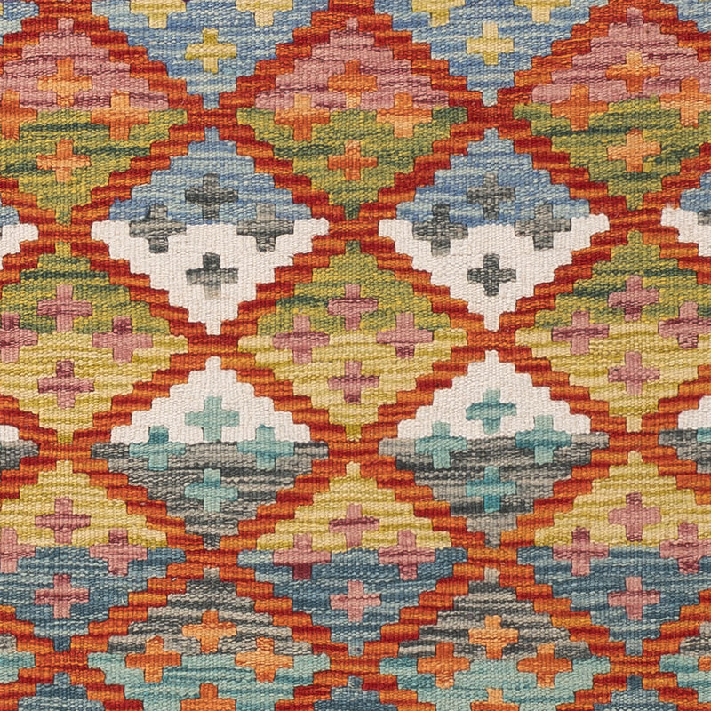 Kelim Maimene Teppich 80x204cm - mehrfarbig