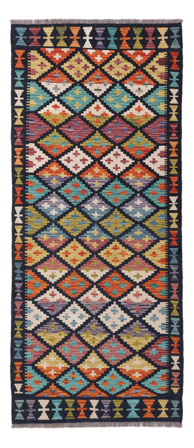 Kelim Maimene Teppich 84x196cm - mehrfarbig