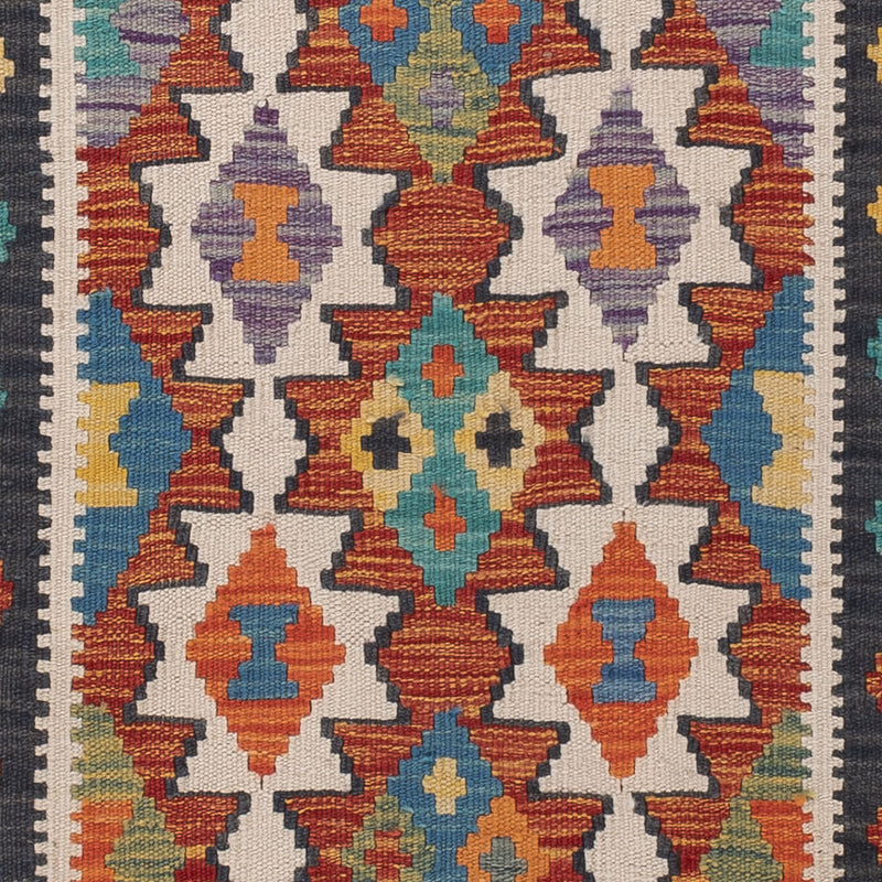 Kelim Maimene Teppich 62x200cm - mehrfarbig