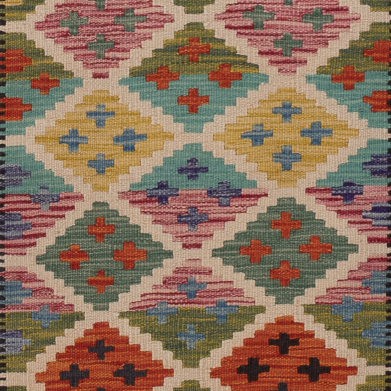 Kelim Maimene Teppich 65x196cm - mehrfarbig