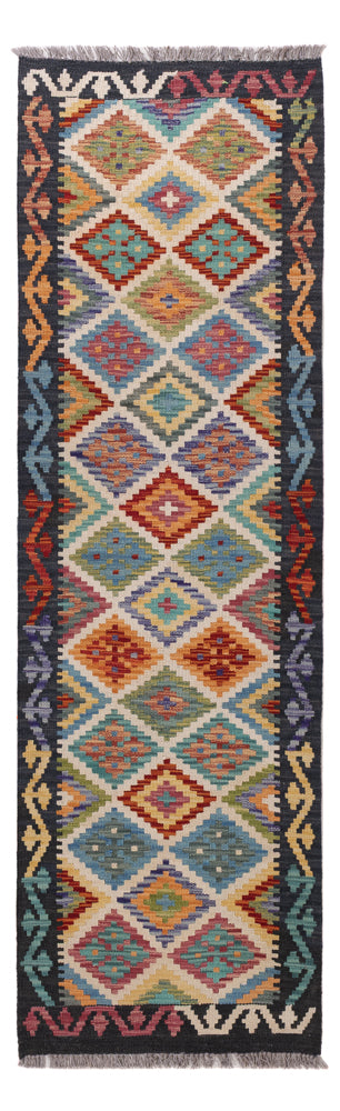 Kelim Maimene Teppich 61x200cm - mehrfarbig