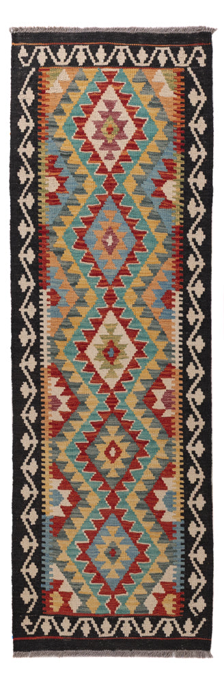 Kelim Maimene Teppich 65x193cm - mehrfarbig