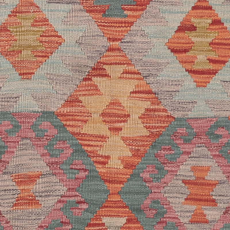 Kelim Maimene Teppich 147x196cm - mehrfarbig