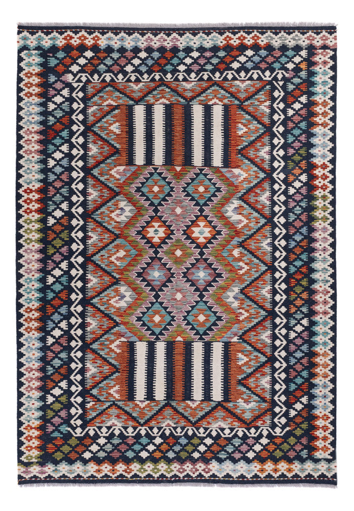 Kelim Maimene Teppich 177x248cm - mehrfarbig