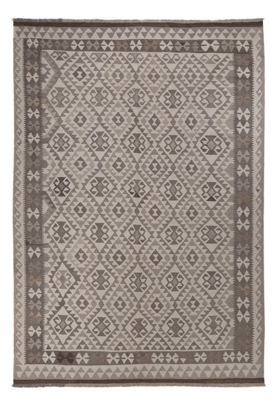 Kelim Maimene Teppich 206x297cm - hellgrau