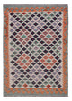 Kelim Maimene Teppich 91x125cm - mehrfarbig