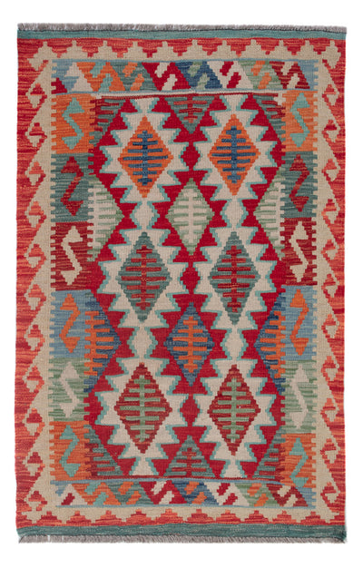 Kelim Maimene Teppich 81x120cm - mehrfarbig
