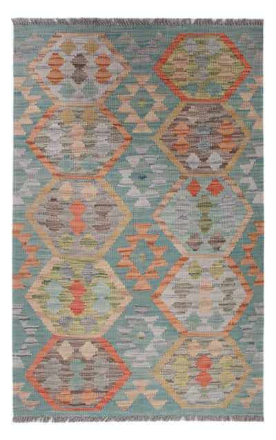 Kelim Maimene Teppich 80x126cm - mehrfarbig
