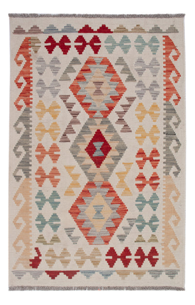 Kelim Maimene Teppich 80x127cm - mehrfarbig