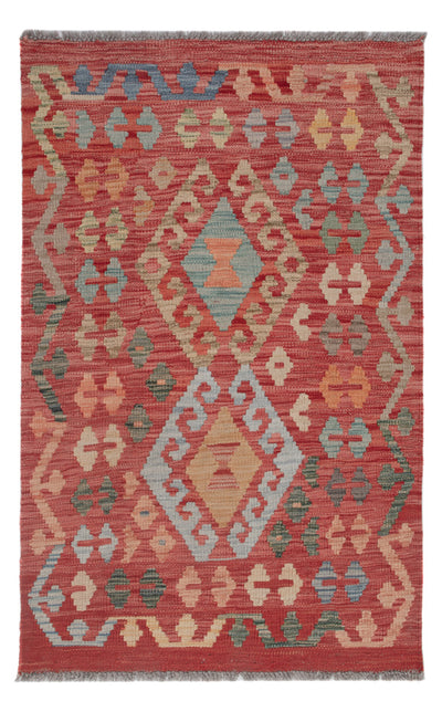 Kelim Maimene Teppich 76x117cm - mehrfarbig