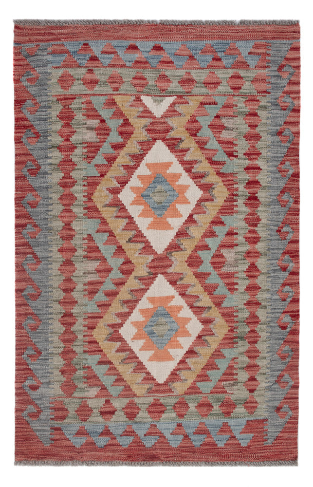 Kelim Maimene Teppich 82x123cm - mehrfarbig