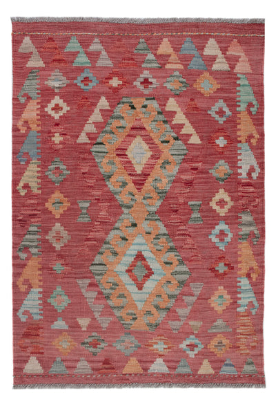 Kelim Maimene Teppich 85x125cm - mehrfarbig