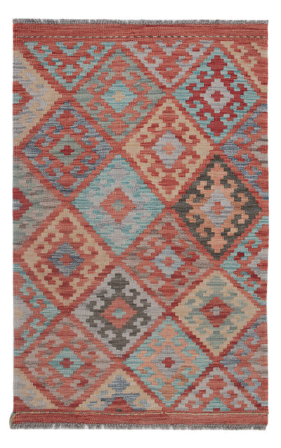 Kelim Maimene Teppich 81x128cm - mehrfarbig
