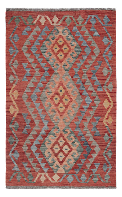 Kelim Maimene Teppich 83x130cm - mehrfarbig
