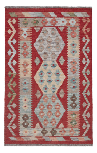 Kelim Maimene Teppich 80x120cm - mehrfarbig