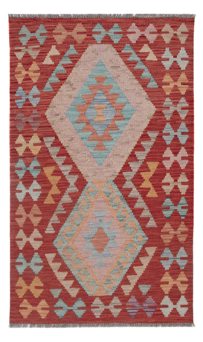 Kelim Maimene Teppich 78x129cm - mehrfarbig