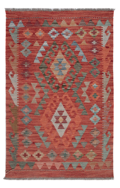 Kelim Maimene Teppich 81x124cm - mehrfarbig
