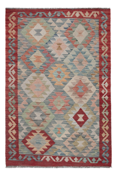 Kelim Maimene Teppich 81x127cm - mehrfarbig