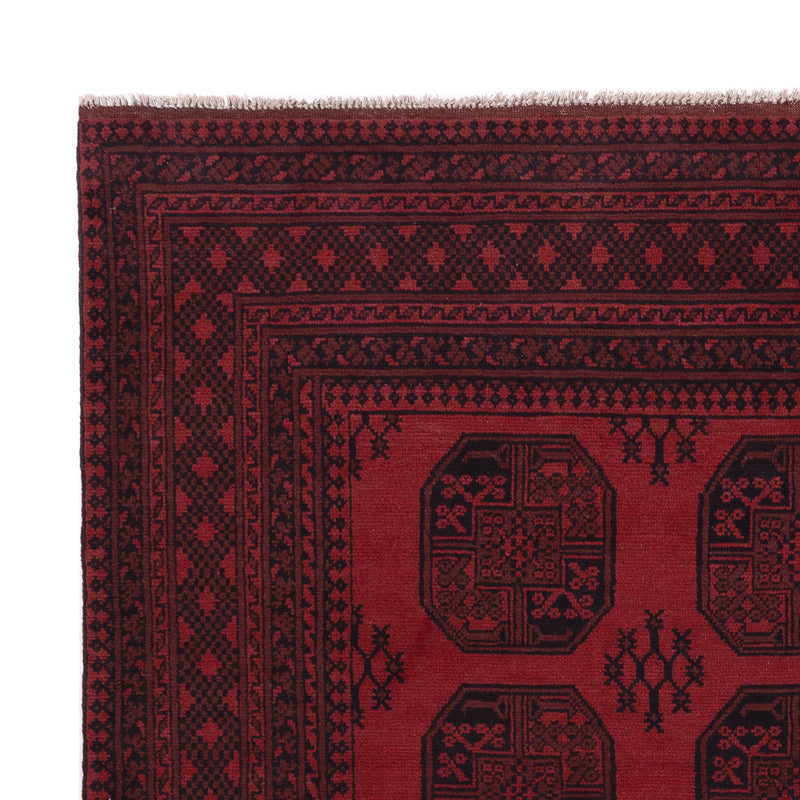 Akhche Teppich 206x290cm - Perserteppich - dunkelrot