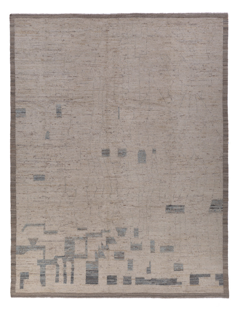 Berber Teppich 256x343cm - Wollteppich - grau