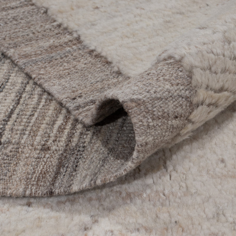 Berber Teppich 256x343cm - Wollteppich - grau
