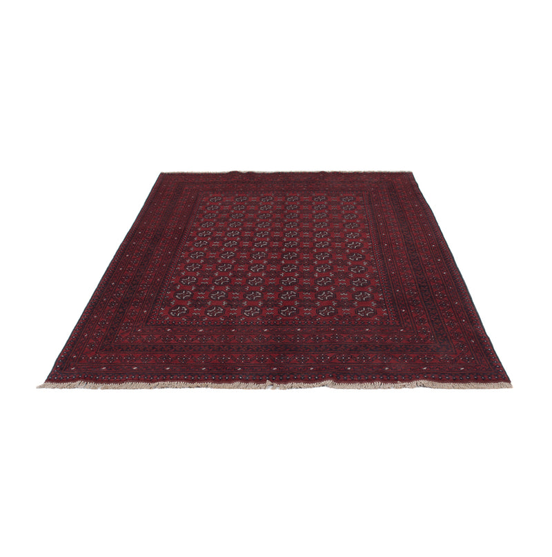 Akhche Teppich 166x238cm - Perserteppich - dunkelrot