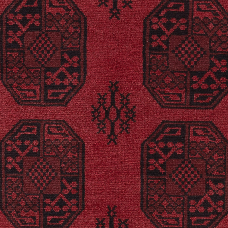 Akhche Teppich 162x242cm - Perserteppich - dunkelrot