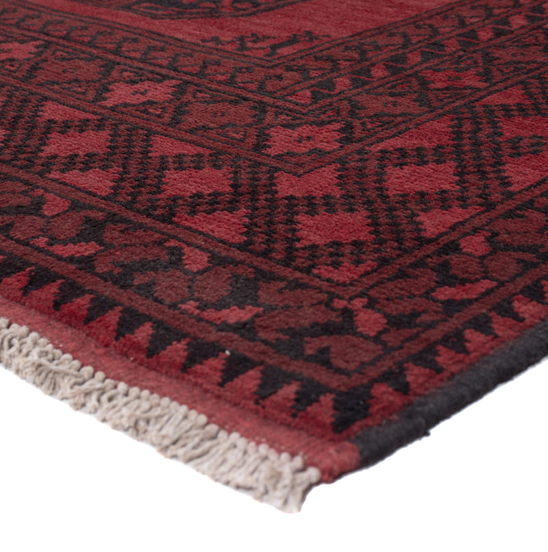 Akhche Teppich 162x242cm - Perserteppich - dunkelrot