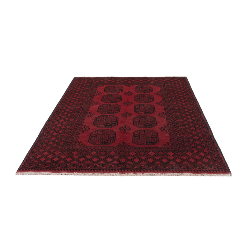 Akhche Teppich 162x242cm - Perserteppich - dunkelrot