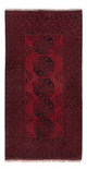 Akhche Teppich 95x187cm - Perserteppich - dunkelrot