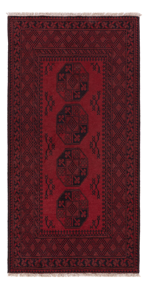 Akhche Teppich 100x194cm - Perserteppich - dunkelrot