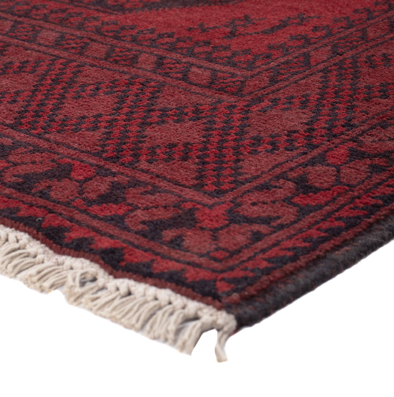 Akhche Teppich 100x194cm - Perserteppich - dunkelrot
