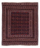 Kelim Afghan Teppich 161x187cm - dunkelrot