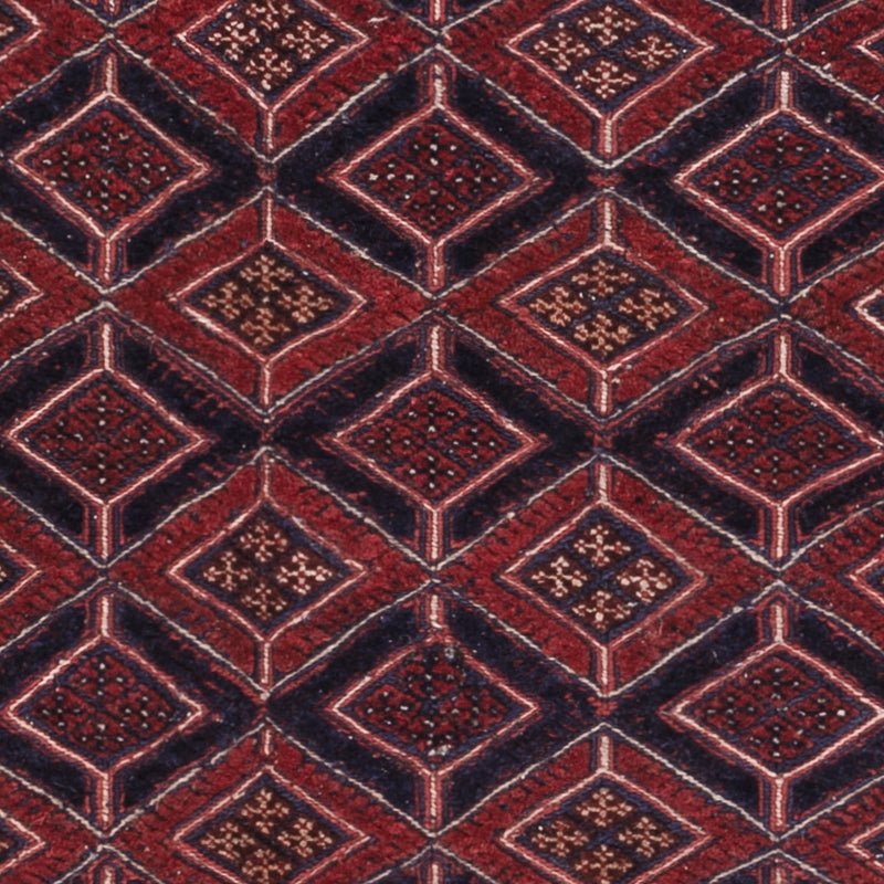 Kelim Afghan Teppich 161x187cm - dunkelrot
