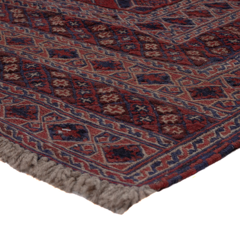 Kelim Afghan Teppich 161x187cm - dunkelrot
