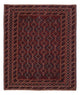 Kelim Afghan Teppich 156x177cm - dunkelbeige