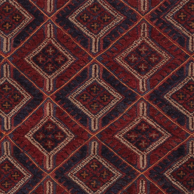 Kelim Afghan Teppich 156x177cm - dunkelbeige