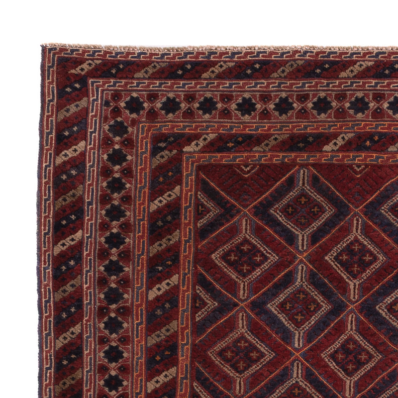Kelim Afghan Teppich 156x177cm - dunkelbeige