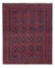 Kelim Afghan Teppich 145x191cm - dunkelrot