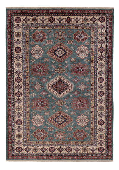 Kazak Teppich 171x240cm - Orientteppich - petrolblau