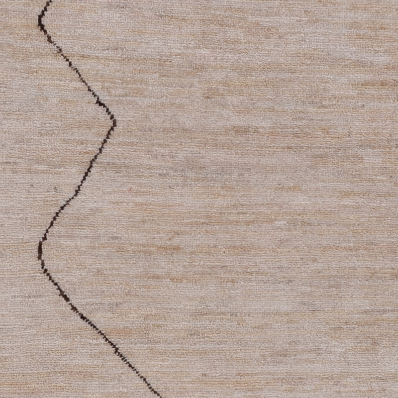 Berber Teppich 165x211cm - Wollteppich - hellgrau