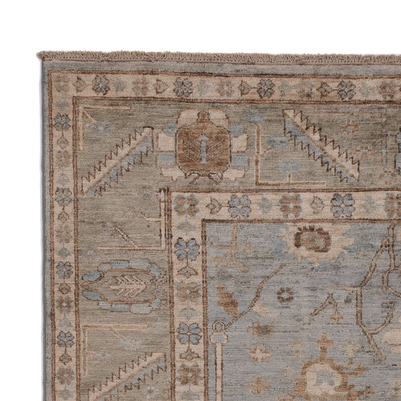 Usak Teppich 153x193cm - Orientteppich - hellblau